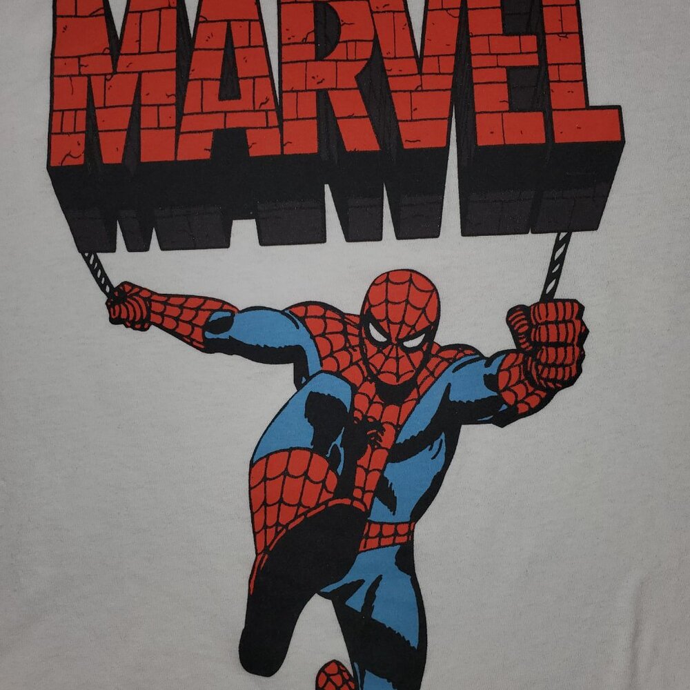MENS WHITE OLD NAVY SPIDERMAN T-SHIRT MEDIUM - Picture 2 of 4
